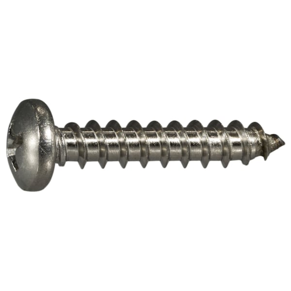 Midwest Fastener Sheet Metal Screw, #10 x 1 in, 18-8 Stainless Steel Pan Head Phillips Drive, 100 PK 05119 - main